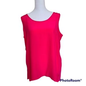 Rafaella Hot Pink Silk Sleevless Top